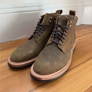 Taylor Stitch Trench Boot - Olive Green / Brown - Men’s size 10